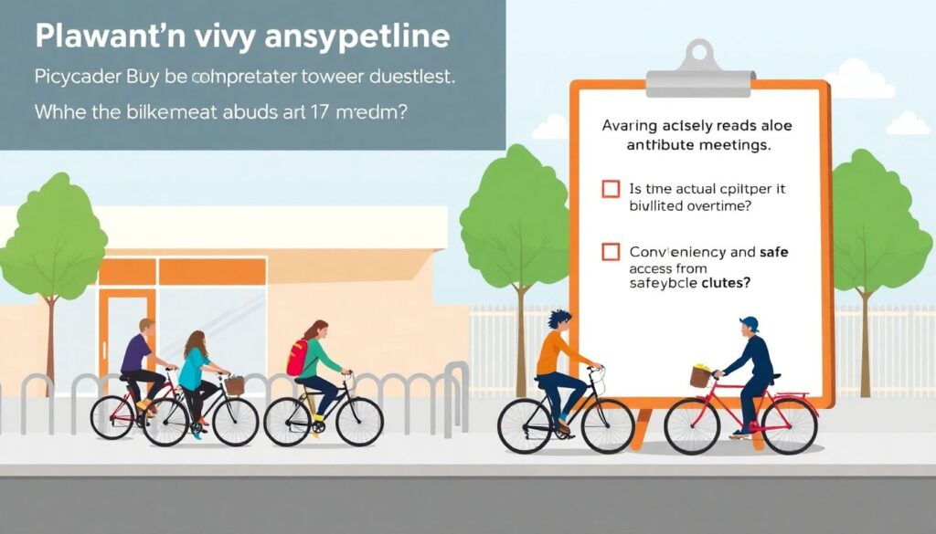 Велопарковки и их роль в городской мобильности - иллюстрация