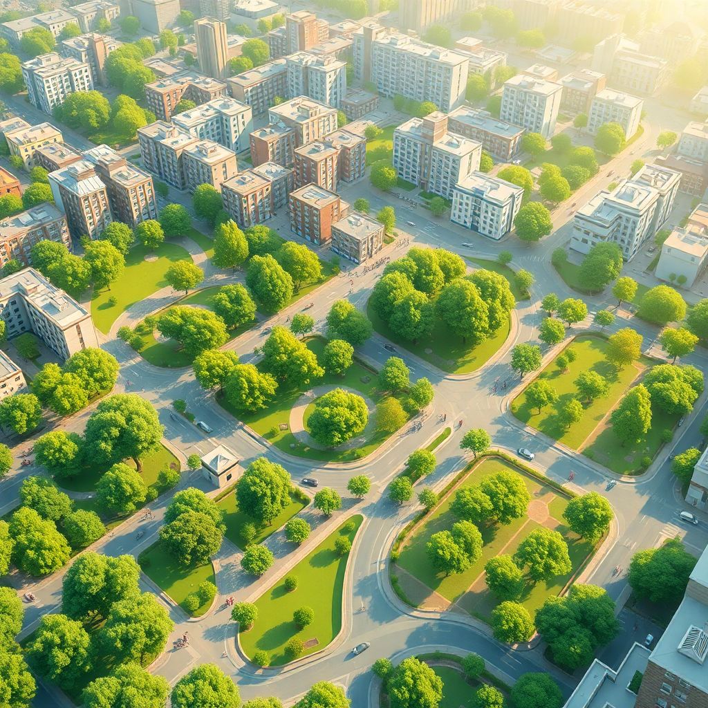 Городское озеленение как связка между парками, садами и пешеходными зонами