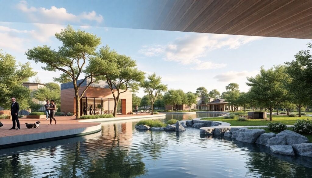 Плавающие парки и реверсивные каналы: новые подходы к зеленым зонам города - иллюстрация