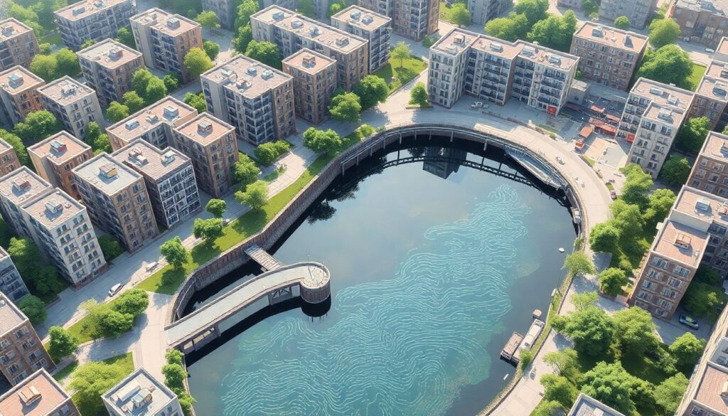 Плавающие парки и реверсивные каналы: новые подходы к зеленым зонам города - иллюстрация