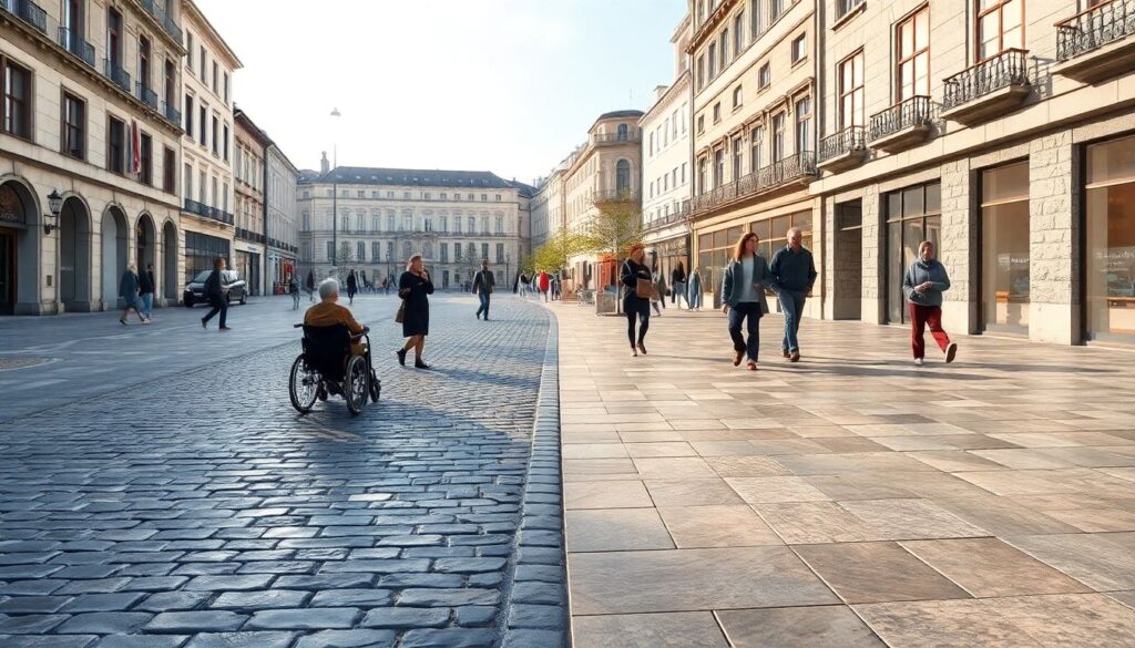 Пешеходные зоны в исторических центрах: сохранение культурного наследия - иллюстрация