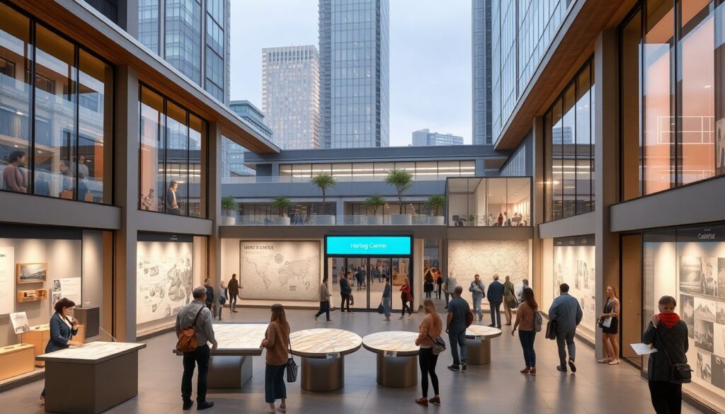 Городские heRitage-центры и маршруты исторических пешеходов - иллюстрация